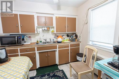 3491 Sandwich Street, Windsor, ON - Indoor Photo Showing Kitchen With Double Sink