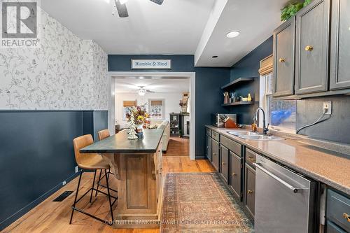 133 King Street, North Middlesex (Parkhill), ON - Indoor Photo Showing Kitchen With Double Sink