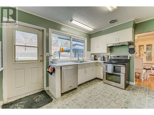 3703 36A Street, Vernon, BC - Indoor Photo Showing Kitchen With Double Sink