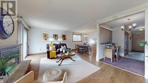 17 Clayland Drive, Toronto, ON - Indoor Photo Showing Living Room With Fireplace