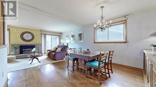 17 Clayland Drive, Toronto, ON - Indoor Photo Showing Dining Room With Fireplace