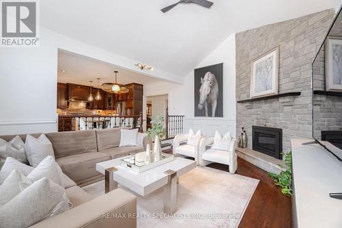 41 Matson Drive, Caledon, ON - Indoor Photo Showing Living Room With Fireplace