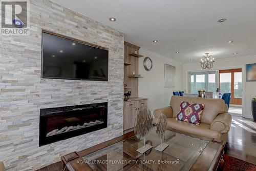 2 Alexandria Crescent, Brampton, ON - Indoor Photo Showing Living Room With Fireplace