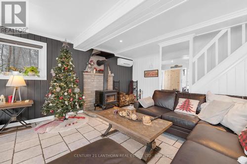 177 Camp Lane, Tweed, ON - Indoor Photo Showing Living Room With Fireplace