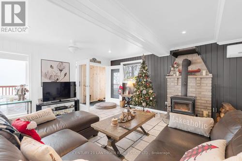 177 Camp Lane, Tweed, ON - Indoor Photo Showing Living Room With Fireplace