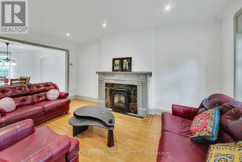 12 Nina Street, Toronto, ON - Indoor Photo Showing Living Room With Fireplace