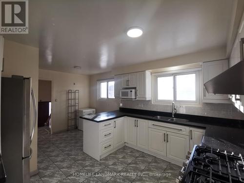 Upper - 98 Van Horne Avenue, Toronto, ON - Indoor Photo Showing Kitchen With Double Sink