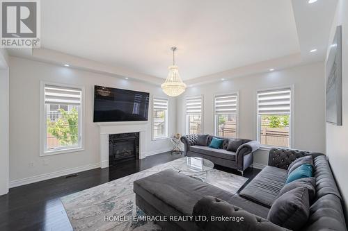 20 Elderbridge Road, Brampton, ON - Indoor Photo Showing Living Room With Fireplace