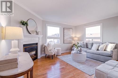 8 Coomer Crescent, Ajax, ON - Indoor Photo Showing Living Room With Fireplace