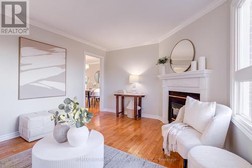 8 Coomer Crescent, Ajax, ON - Indoor Photo Showing Living Room With Fireplace