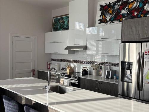 Kitchen - 105-40 Rue D'Ambre, Candiac, QC - Indoor Photo Showing Kitchen With Double Sink With Upgraded Kitchen