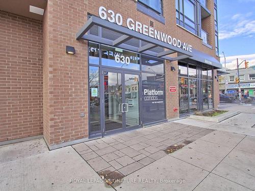 305-630 Greenwood Ave, Toronto, ON - Outdoor