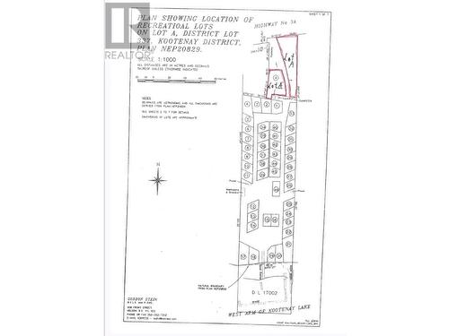 7298 3A ( Lot A 1/47 Sites) Highway Lot# Lot A, Nelson, BC 