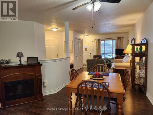 3 - 302 Park Street W, West Grey (Durham), ON - Indoor Photo Showing Dining Room With Fireplace