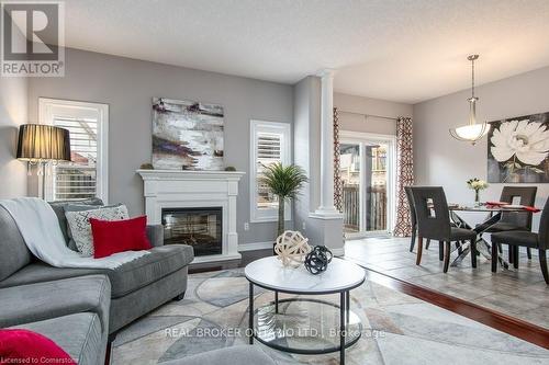 27 Verona Street, Kitchener, ON - Indoor Photo Showing Living Room With Fireplace