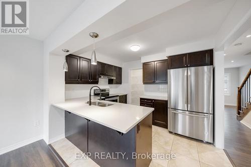 244 Ellen Davidson Drive, Oakville, ON - Indoor Photo Showing Kitchen With Stainless Steel Kitchen With Double Sink