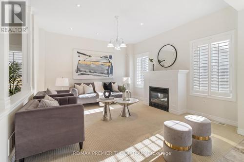 238 Medici Lane, Hamilton, ON - Indoor Photo Showing Living Room With Fireplace