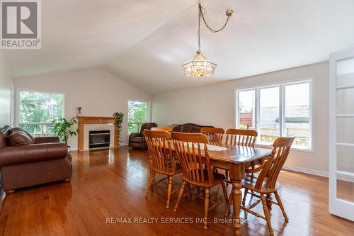 757 Guildwood Boulevard, London, ON - Indoor Photo Showing Dining Room With Fireplace