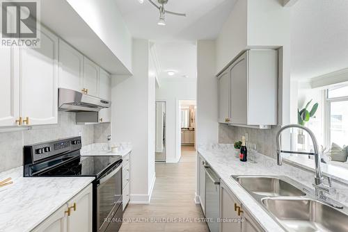 1105 - 2067 Lakeshore Boulevard W, Toronto, ON - Indoor Photo Showing Kitchen With Double Sink