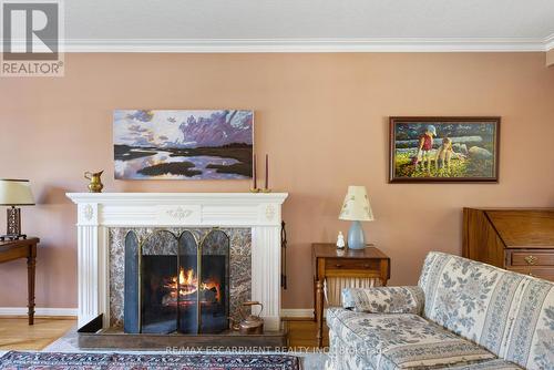 214 Donessle Drive, Oakville, ON - Indoor Photo Showing Living Room With Fireplace