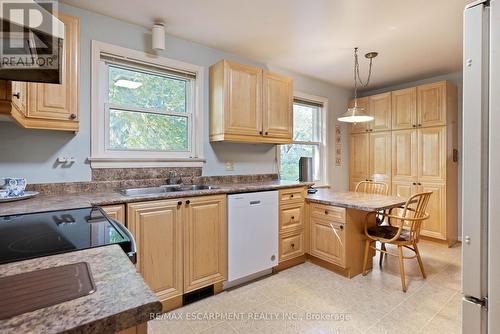 214 Donessle Drive, Oakville, ON - Indoor Photo Showing Kitchen With Double Sink