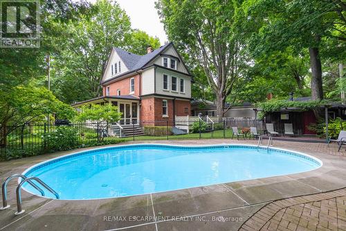 302 William Street, Oakville, ON - Outdoor With In Ground Pool With Deck Patio Veranda With Backyard