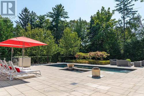 210 Chartwell Road, Oakville, ON - Outdoor With In Ground Pool With Backyard