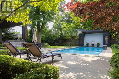 1414 Amber Crescent, Oakville, ON - Outdoor With In Ground Pool