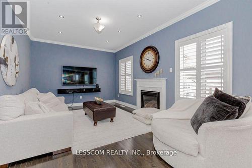 97 Royal West Drive, Brampton, ON - Indoor Photo Showing Living Room With Fireplace