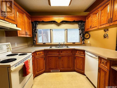 1501 92Nd Street, North Battleford, SK - Indoor Photo Showing Kitchen With Double Sink