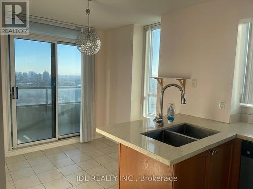 3108 - 18 Spring Garden Avenue, Toronto, ON - Indoor Photo Showing Kitchen With Double Sink