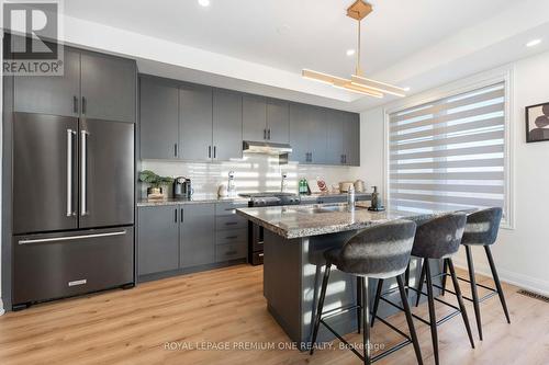 19 Bretlon Street, Brampton, ON - Indoor Photo Showing Kitchen With Stainless Steel Kitchen With Upgraded Kitchen