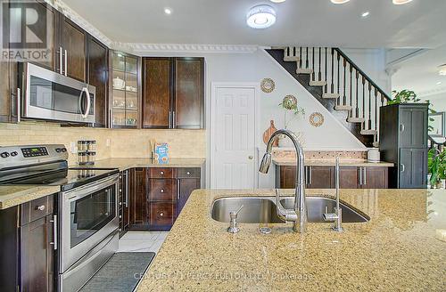 22 Down Crescent, Ajax, ON - Indoor Photo Showing Kitchen With Double Sink With Upgraded Kitchen