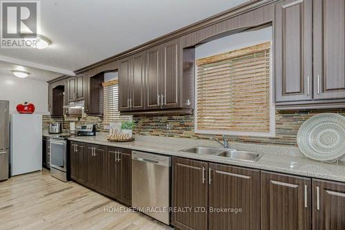 66 Ebby Avenue, Brampton, ON - Indoor Photo Showing Kitchen With Double Sink