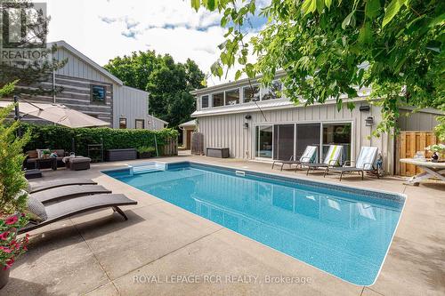 116 Lakeshore Road E, Blue Mountains (Blue Mountain Resort Area), ON - Outdoor With In Ground Pool With Deck Patio Veranda With Backyard