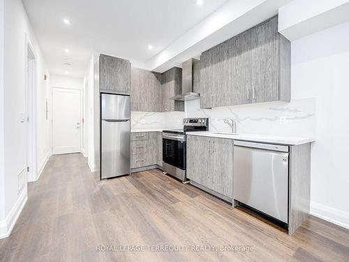 Bsmt F-80 Holwood Ave, Toronto, ON - Indoor Photo Showing Kitchen With Stainless Steel Kitchen