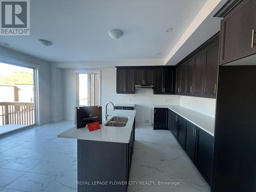 154 Rowe Street, Bradford West Gwillimbury, ON - Indoor Photo Showing Kitchen With Double Sink