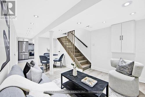 Bsmt - 25 Gemshaw Crescent, Toronto, ON - Indoor Photo Showing Living Room