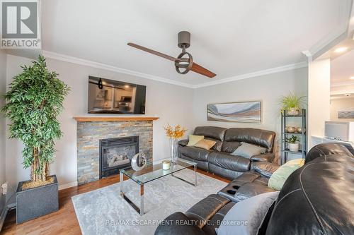 24 Furrows End, Brampton, ON - Indoor Photo Showing Living Room With Fireplace