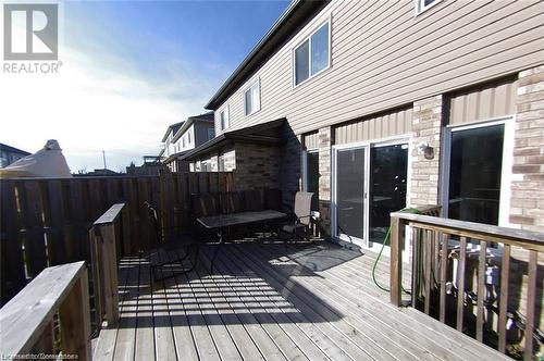 View of deck - 11 Sorrento Street, Kitchener, ON - Outdoor With Deck Patio Veranda With Exterior