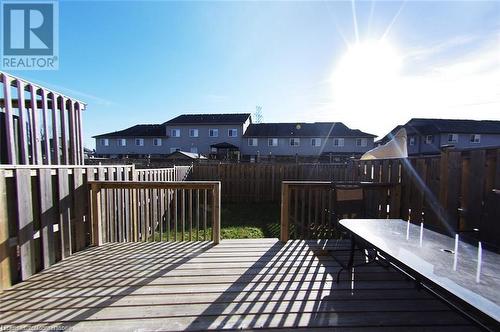 View of wooden terrace - 11 Sorrento Street, Kitchener, ON - Outdoor With Exterior