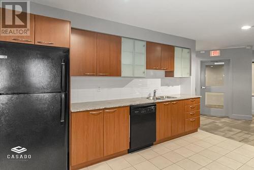 1503 4028 Knight Street, Vancouver, BC - Indoor Photo Showing Kitchen With Double Sink