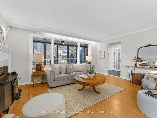 1 Henderson Ave, Markham, ON - Indoor Photo Showing Living Room With Fireplace