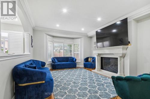 8 Redwillow Road, Brampton, ON - Indoor Photo Showing Living Room With Fireplace