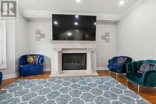 8 Redwillow Road, Brampton, ON - Indoor Photo Showing Living Room With Fireplace