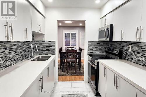 12 Bushwood Court, Toronto, ON - Indoor Photo Showing Kitchen With Double Sink With Upgraded Kitchen