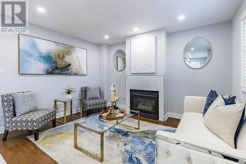 12 Trailridge Drive, Brampton, ON - Indoor Photo Showing Living Room With Fireplace