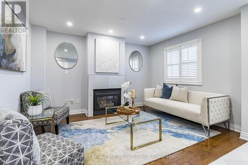 12 Trailridge Drive, Brampton, ON - Indoor Photo Showing Living Room With Fireplace