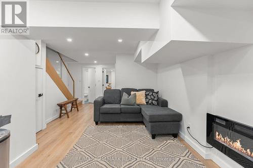 48 Saulter Street, Toronto (South Riverdale), ON - Indoor Photo Showing Living Room With Fireplace