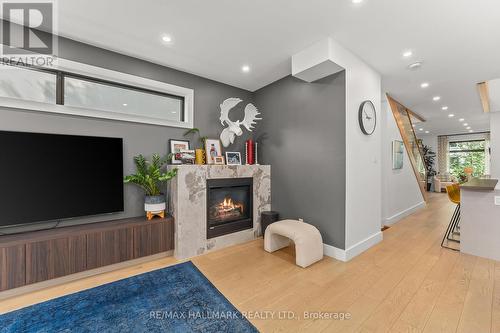 48 Saulter Street, Toronto (South Riverdale), ON - Indoor With Fireplace